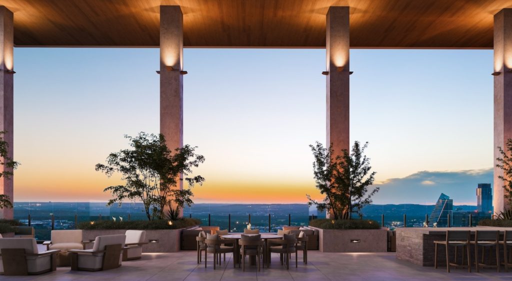700 River's rooftop patio