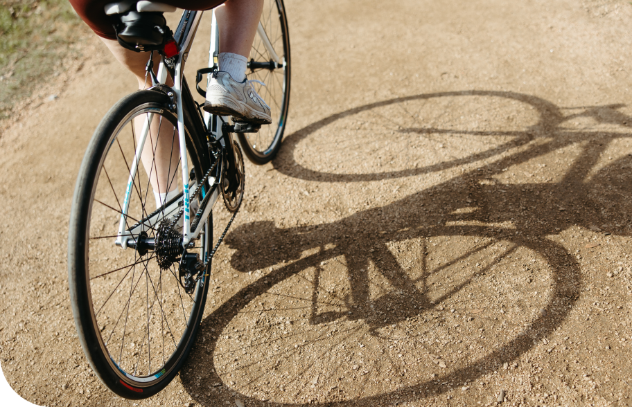 Bicycle illusion shadow