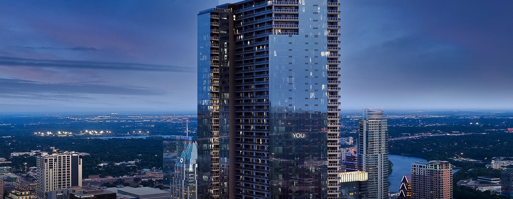 Exterior view of Residences at 6G in downtown Austin