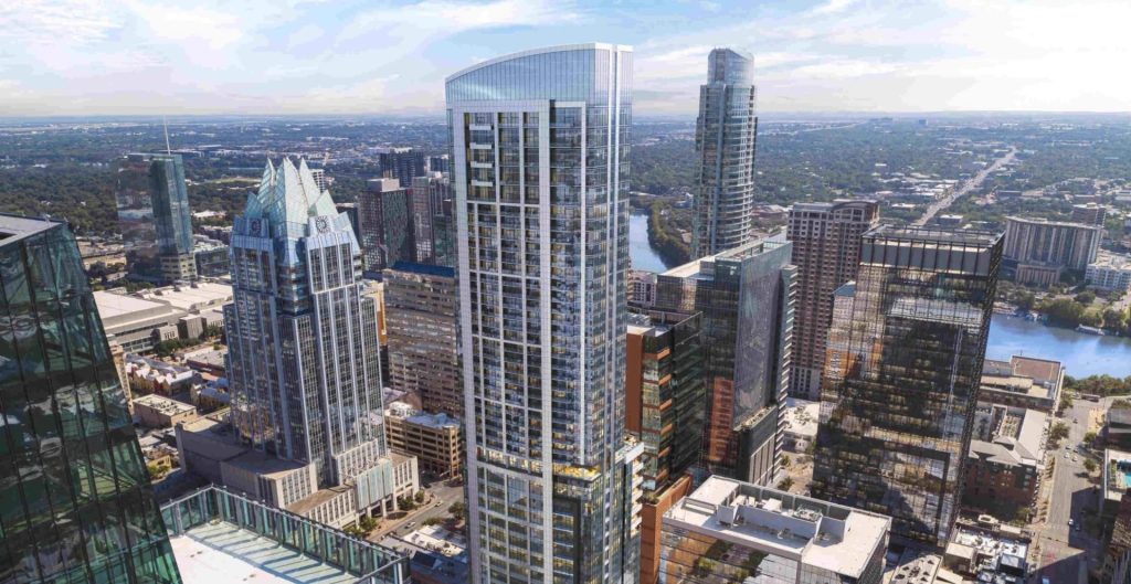 Exterior view of 415 Colorado in downtown Austin
