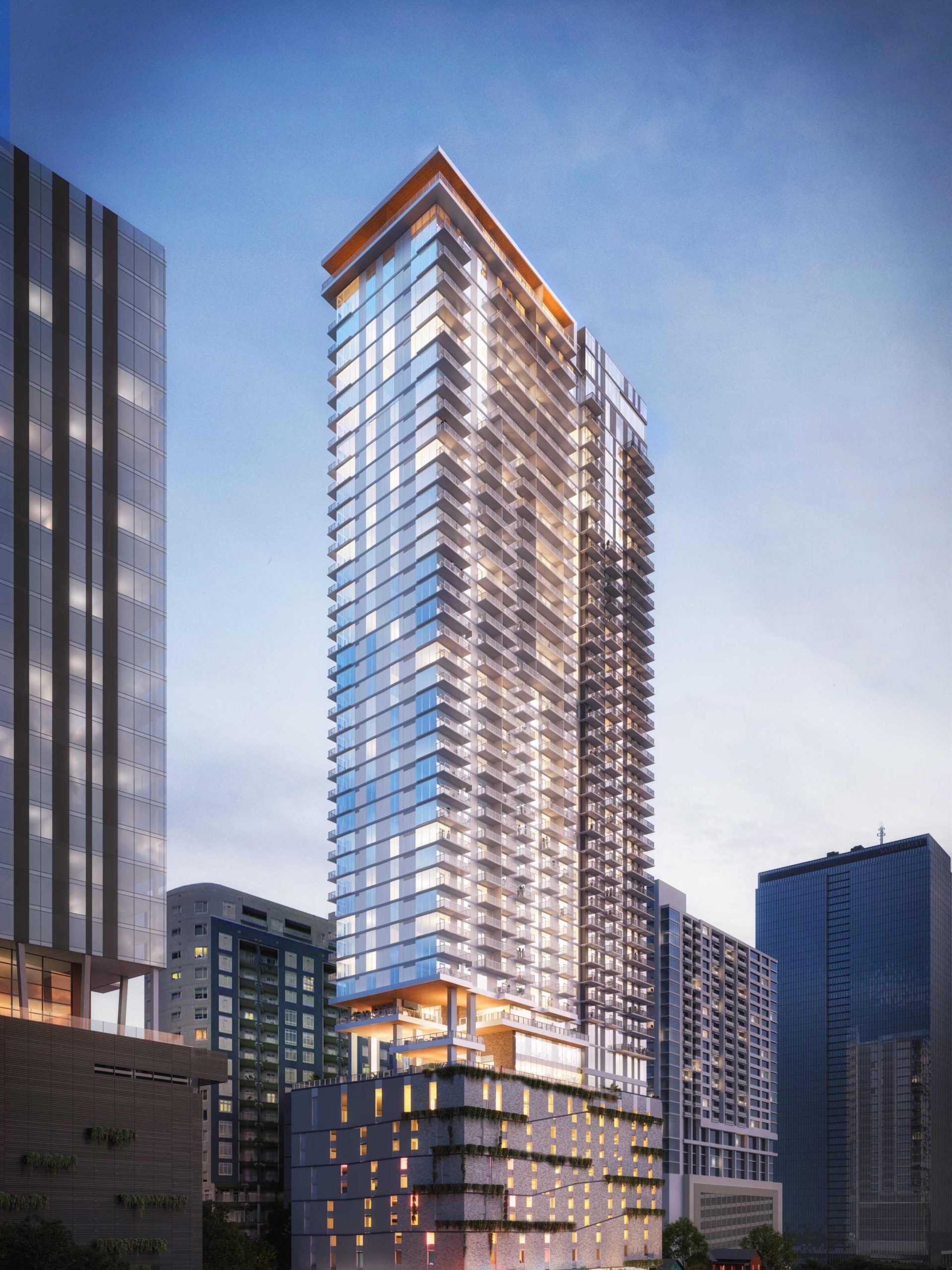 Exterior of Paseo in downtown Austin