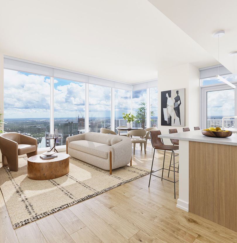Interior photo of ATX Tower's living spaces
