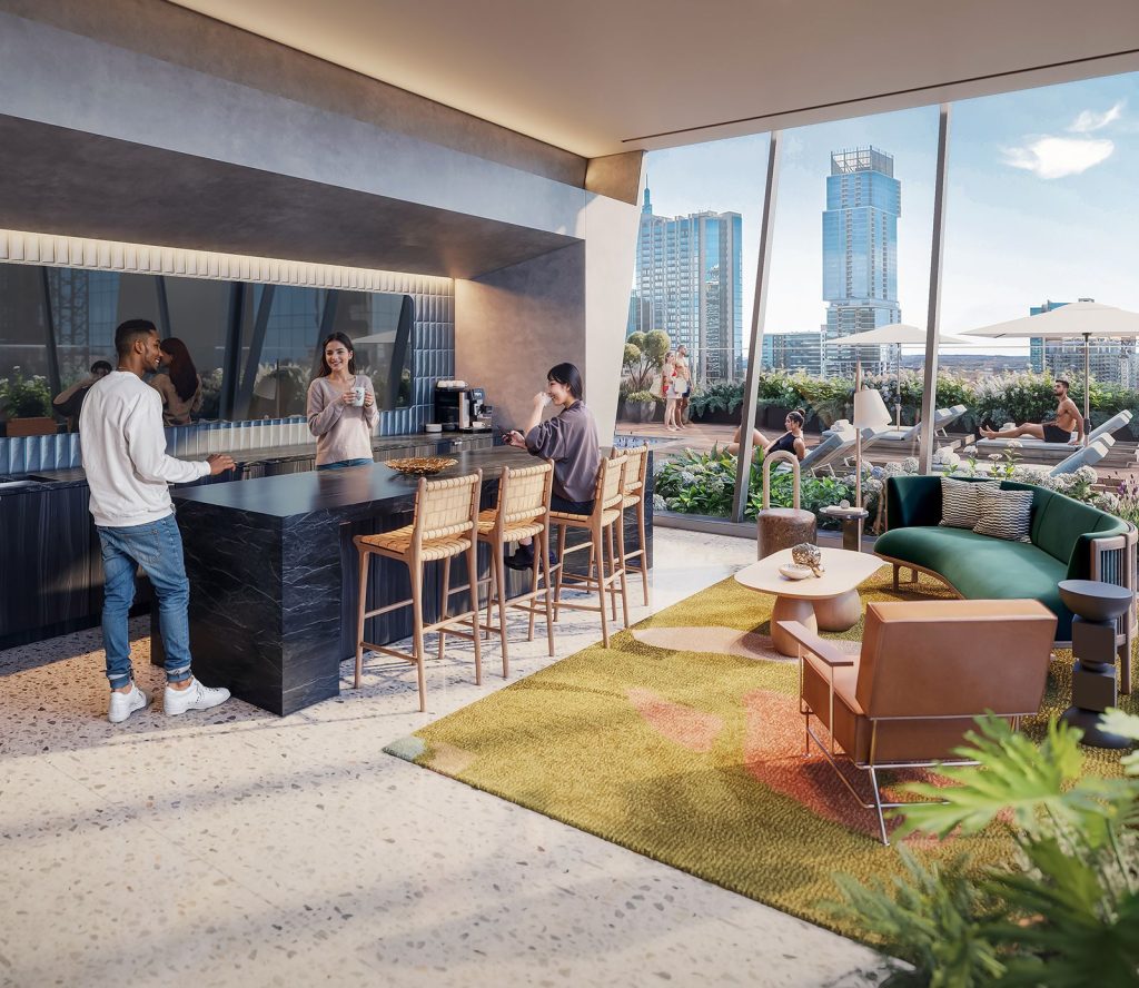 Interior photo of ATX Tower's amenities