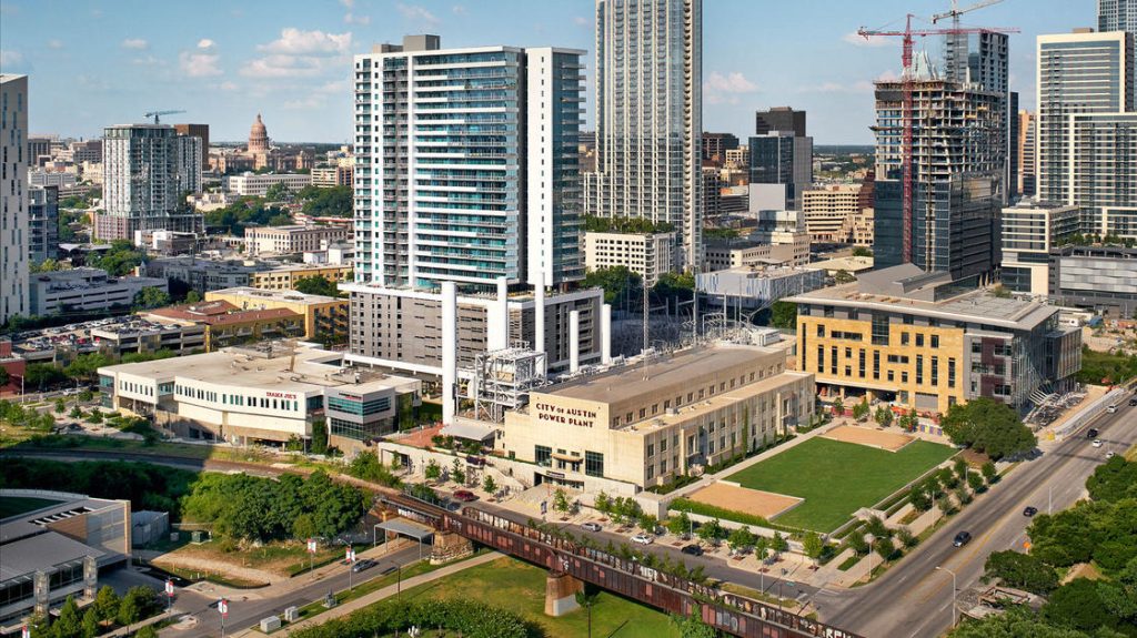 Overhead photo of the Seaholm District