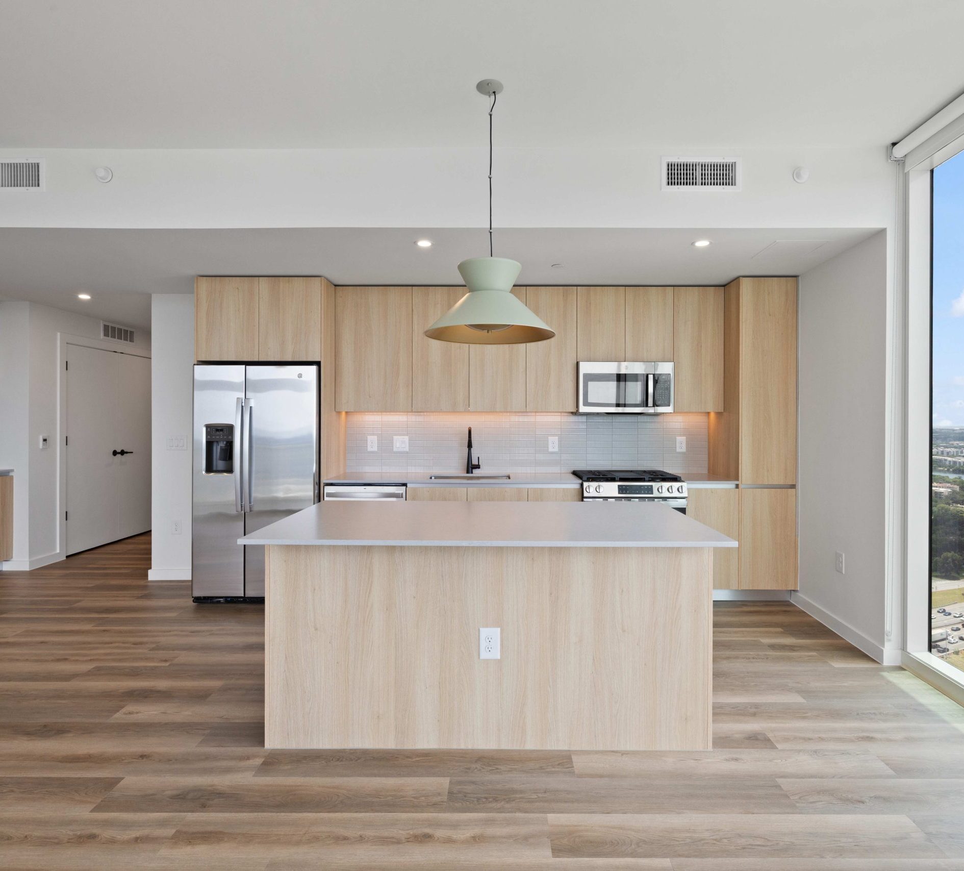 Photo of Paseo's kitchen in its model unit