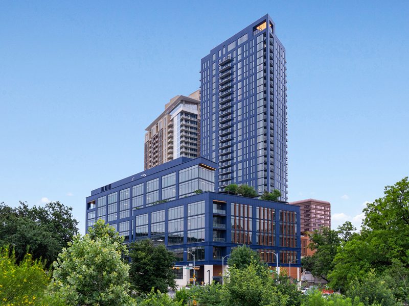 Exterior photo of The Waller in downtown Austin