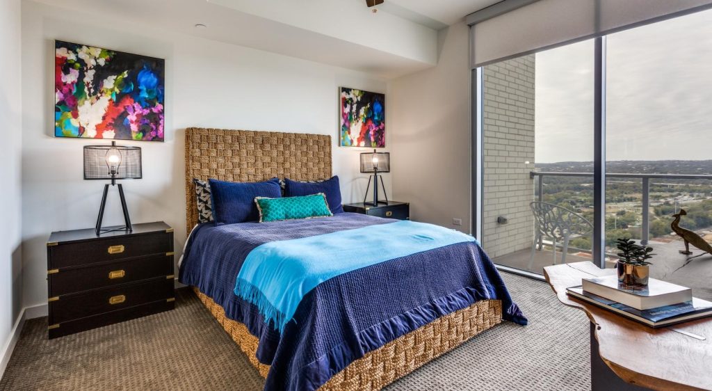 the bowie luxury apartment bedroom