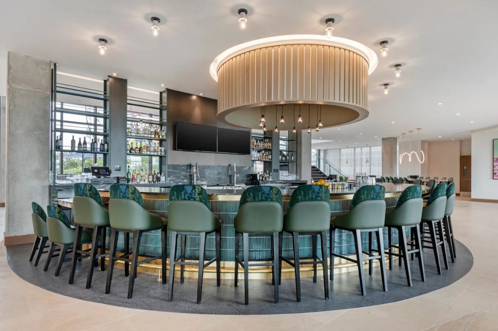 The Cambria Hotel’s bar in downtown Austin.