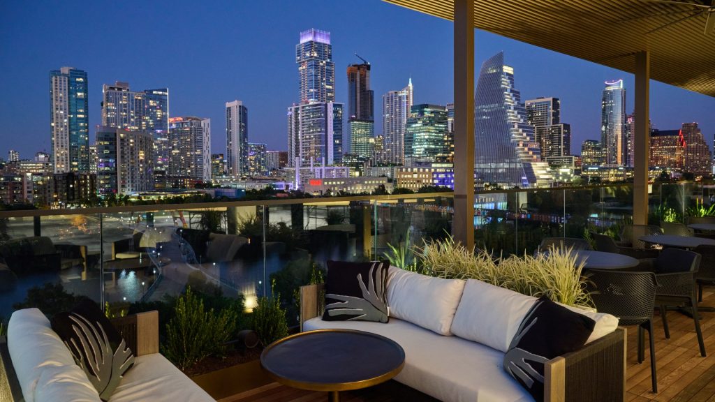 The Loren at Lady Bird Lake hotel’s skyline views.