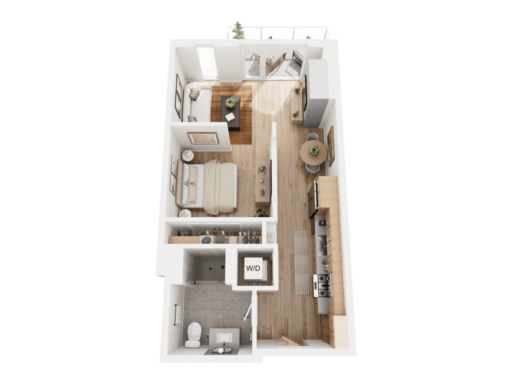 3D Floorplan Rendering of The Palm